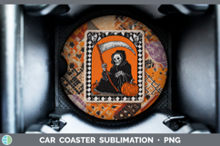 GorgeousHalloween Patchwork Car Coaster design.