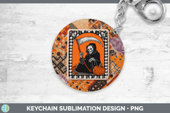 GorgeousHalloween Patchwork Keychain design.