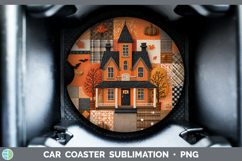 GorgeousHalloween Patchwork Car Coaster design.