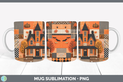 GorgeousHalloween Patchwork Mug Wrap design.