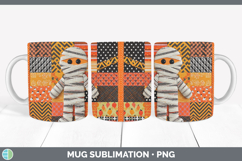 GorgeousHalloween Patchwork Mug Wrap design.