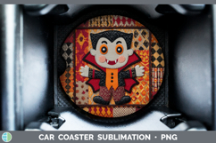 GorgeousHalloween Patchwork Car Coaster design.