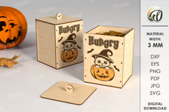 Halloween Pets Treats Boxes Bundle Lasercut. Pets SVG Product Image 4