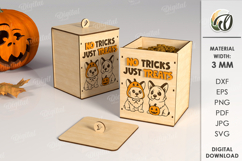 Halloween Pets Treats Boxes Bundle Lasercut. Pets SVG Product Image 12