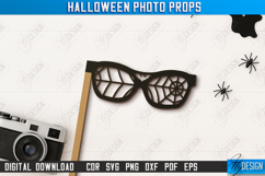 Halloween Photo Booth Prop Laser Cut Design, Party Accessory Product Image 1