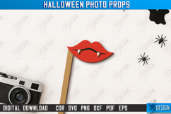 Halloween Photo Booth Prop Laser Cut Design, Party Accessory Product Image 1