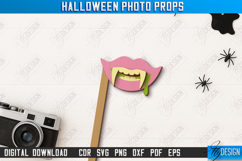 Halloween Photo Booth Prop Laser Cut Design, Party Accessory Product Image 1
