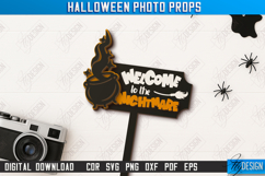 Halloween Photo Booth Prop Laser Cut Design, Party Accessory Product Image 1