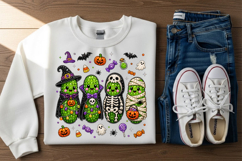 Halloween Pickle Rhinestone PNG Design Product Image 3