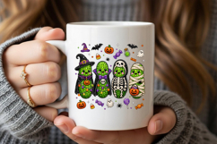 Halloween Pickle Rhinestone PNG Design Product Image 5