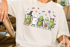 Halloween Pickles PNG, Funny Halloween Sublimation Design Product Image 2