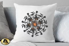 Halloween Mandala SVG PNG EPS DXF Halloween SVG for Cricut Product Image 5
