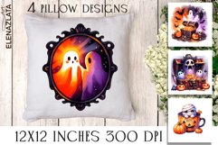 Cute Halloween GHOST | Pillow Sublimation Product Image 1
