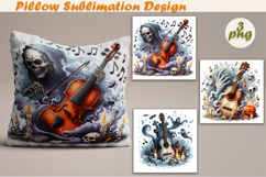 Crazy Halloween | Pillow Sublimation Design Product Image 1
