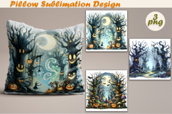 Crazy Halloween | Pillow Sublimation Design Product Image 1