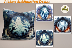 Crazy Halloween | Pillow Sublimation Design Product Image 1