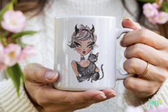 Halloween Pin-up Girl PNG Product Image 4