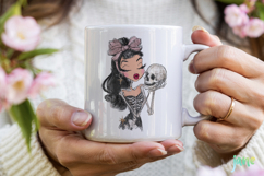 Halloween Pin-up Girl PNG Product Image 3