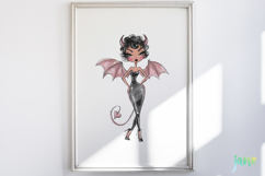 Halloween Pin-up Girl PNG Product Image 5