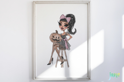 Halloween Pin-up Girl PNG Product Image 4