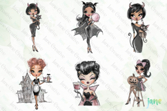 Halloween Pin-up Girl PNG Sublimation Bundle Product Image 9