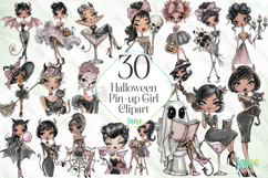 Halloween Pin-up Girl PNG Sublimation Bundle Product Image 1