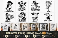 Halloween Pin-up Girl SVG Bundle Product Image 1