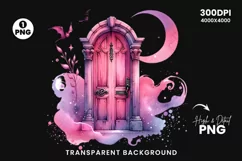 Creepy Door Clipart, Creepy Door PNG, Creepy Door Illustrations, watercolor clipart, Sublimation Designs, halloween clipart, halloween witch, Creepy Door sublimation, Halloween Sublimation, Halloween Sublimation Designs,