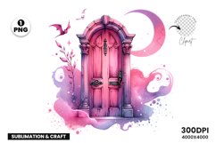 Halloween Pink Door, Creepy Door Clipart, Pink Halloween Design, Spooky Door Bundle, Creepy Door PNG, Halloween Clipart Bundle, Pink Sublimation Art, Spooky Pink Door, Halloween PNG Designs, Creepy Pink Clipart,