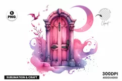 Creepy Door Clipart, Creepy Door PNG, Creepy Door Illustrations, watercolor clipart, Sublimation Designs, halloween clipart, halloween witch, Creepy Door sublimation, Halloween Sublimation, Halloween Sublimation Designs,