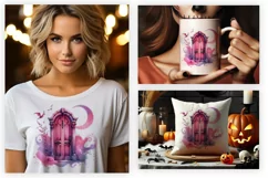 Creepy Door Clipart, Creepy Door PNG, Creepy Door Illustrations, watercolor clipart, Sublimation Designs, halloween clipart, halloween witch, Creepy Door sublimation, Halloween Sublimation, Halloween Sublimation Designs,