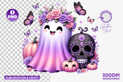 halloween pink ghost png, skull pumpkin clipart, cute spooky sublimation, pastel halloween design, girly ghost clipart, pink skull png, halloween sublimation design, cute pumpkin ghost png, trendy halloween clipart, spooky pink design