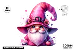 Halloween Gnome Clipart, Pink Gnome PNG, Halloween Sublimation Art, Cute Halloween Gnome, Pink Gnome Design, Spooky Gnome Clipart, Gnome PNG Art, Halloween Pink Design, Gnome Sublimation Clipart, Festive Gnome PNG,