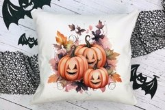 Halloween Pink Pumpkins, Sublimation Design Product Image 2