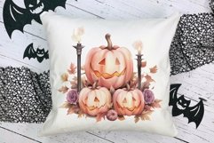 Halloween Pink Pumpkins, Sublimation Design Product Image 2