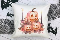 Halloween Pink Pumpkins, Sublimation Design Product Image 2