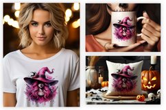 Watercolor Witch Clipart, Halloween Pink Witch, Sublimation Witch PNG, Pink Witch Art, Watercolor Halloween PNG, Pink Witch Clipart, Halloween Watercolor Design, Sublimation Halloween Witch, Pink Witch Sublimation, Watercolor Witch PNG,