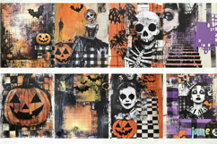 Halloween Plaid Digital Paper Product Image 7