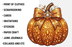 Halloween Png, Disco Pumpkin Png Product Image 3