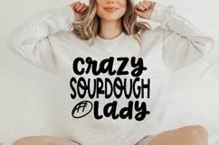 Crazy Sourdough Lady SVG, PNG, Funny Bread Design Product Image 2