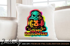 Happy Halloween Sublimation PNG Spooky Boo Pumpkin PNG Product Image 4