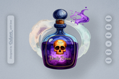 Halloween Poison Bottle Watercolor Product Image 2