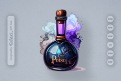 Halloween Poison Bottle Watercolor Product Image 2