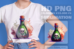 Halloween Poison Bottle Watercolor Product Image 2