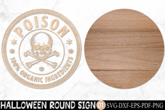 Halloween Poison Skull Laser Cut, Coaster Design Product Image 2