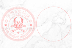 Halloween Poison Skull Laser Cut, Coaster Design Product Image 3