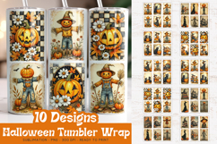 Halloween tumbler wrap designs being used as popular Halloween 20oz tumbler prints