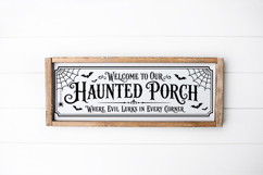 Spooky haunted porch SVG PNG DXF EPS file