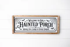 Spooky haunted porch SVG PNG DXF EPS file
