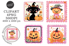 Halloween Postage Stamp Clipart Product Image 1